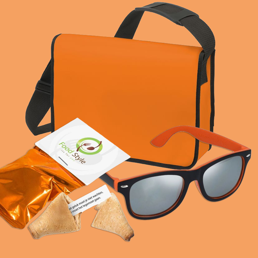 Oranje relatiegeschenken bedrukken met jouw logo