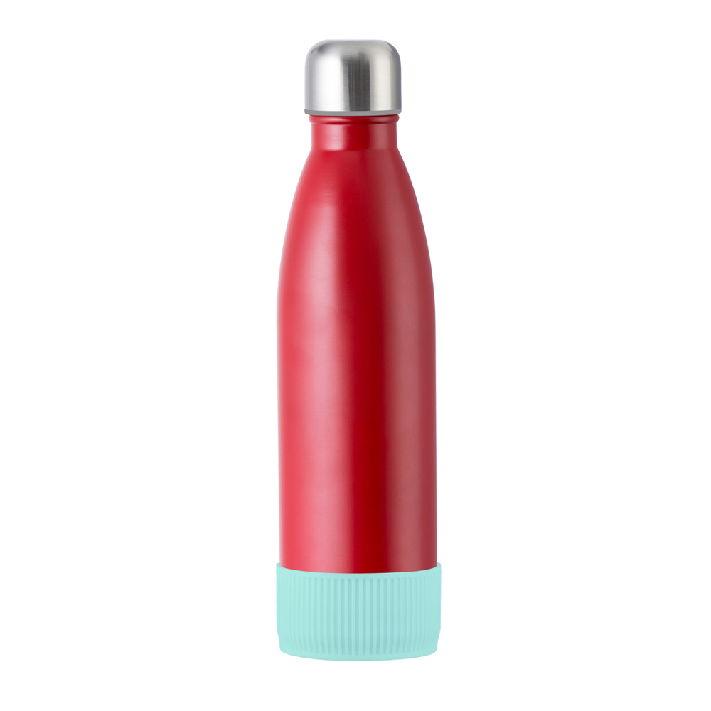 Fles RETUMBLER-myTOULON - lichtblauw, rood
