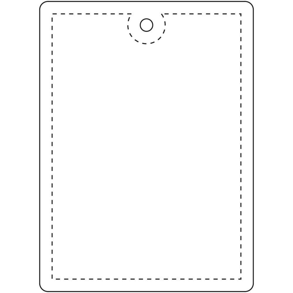 RFX™ H-12 rechthoekige lichtgewicht reflecterende PVC hanger, groot