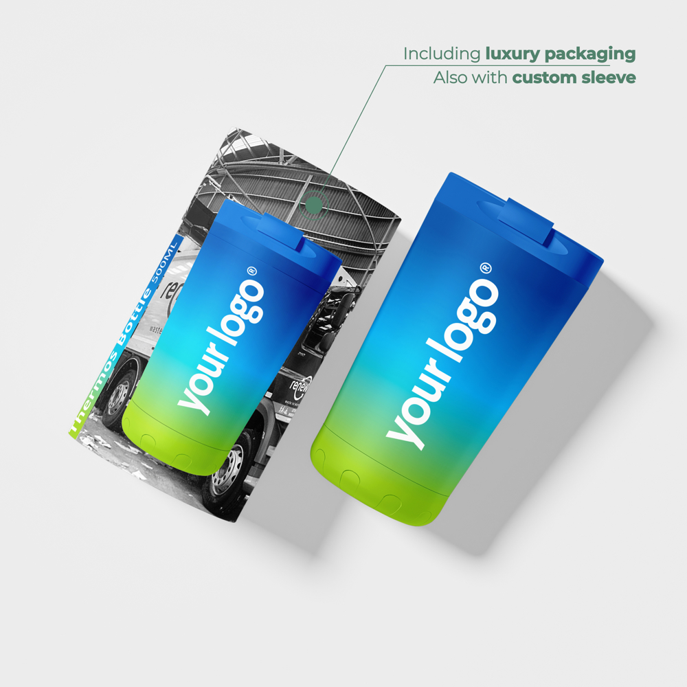 Thermosbeker / Koffiebeker - 360° Rondom Bedrukt (FC) - 350 ml