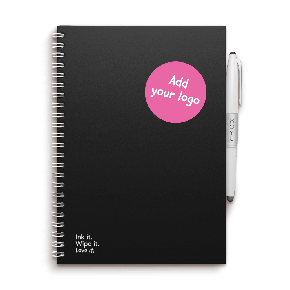 MOYU A5 Hardcover Uitwisbaar Notitieboek van Steenpapier - Pitch Black