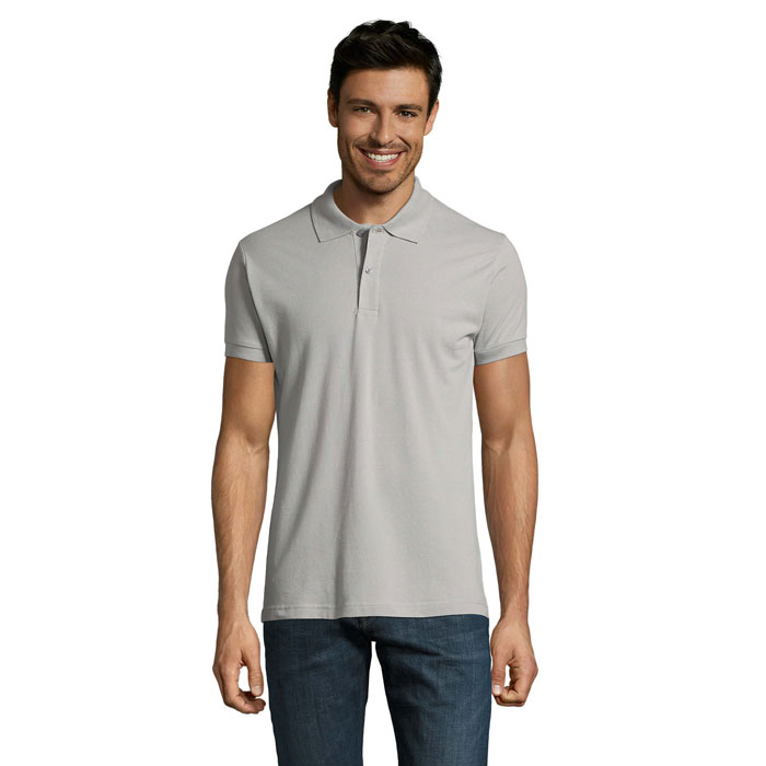 PERFECT MEN - PERFECT HEREN Polo 180g - Zuiver Grijs