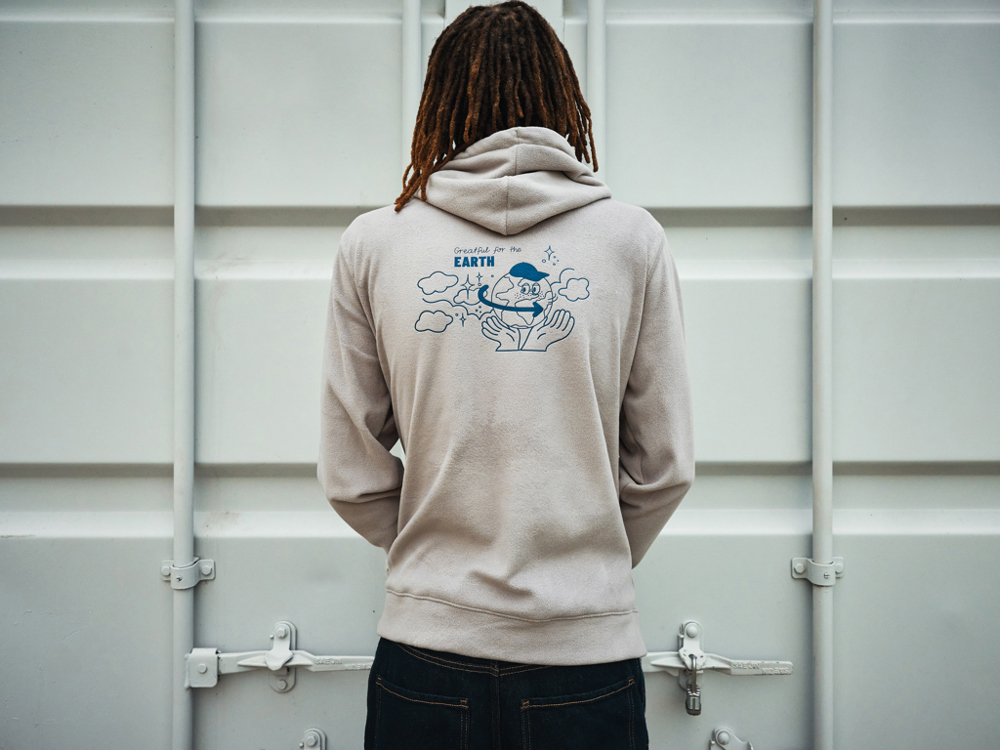 IQONIQ Trivor gerecycled polyester fleece hoodie