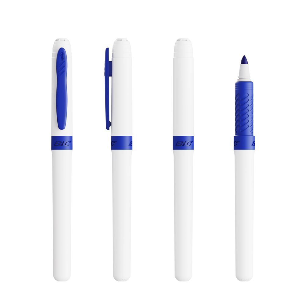 BIC® Mark-it Permanente Markeerstift - Wit/blauw