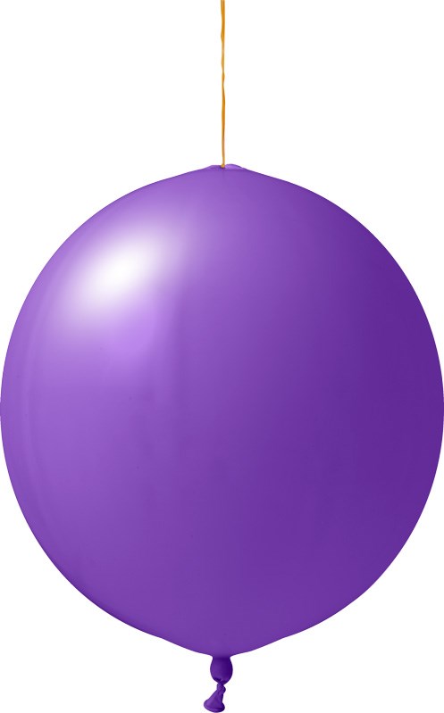 Punchballonnen onbedrukt 120/130 cm - Ø 44 cm - 18 inch - Lila (6049) Pastel (± PMS 265)