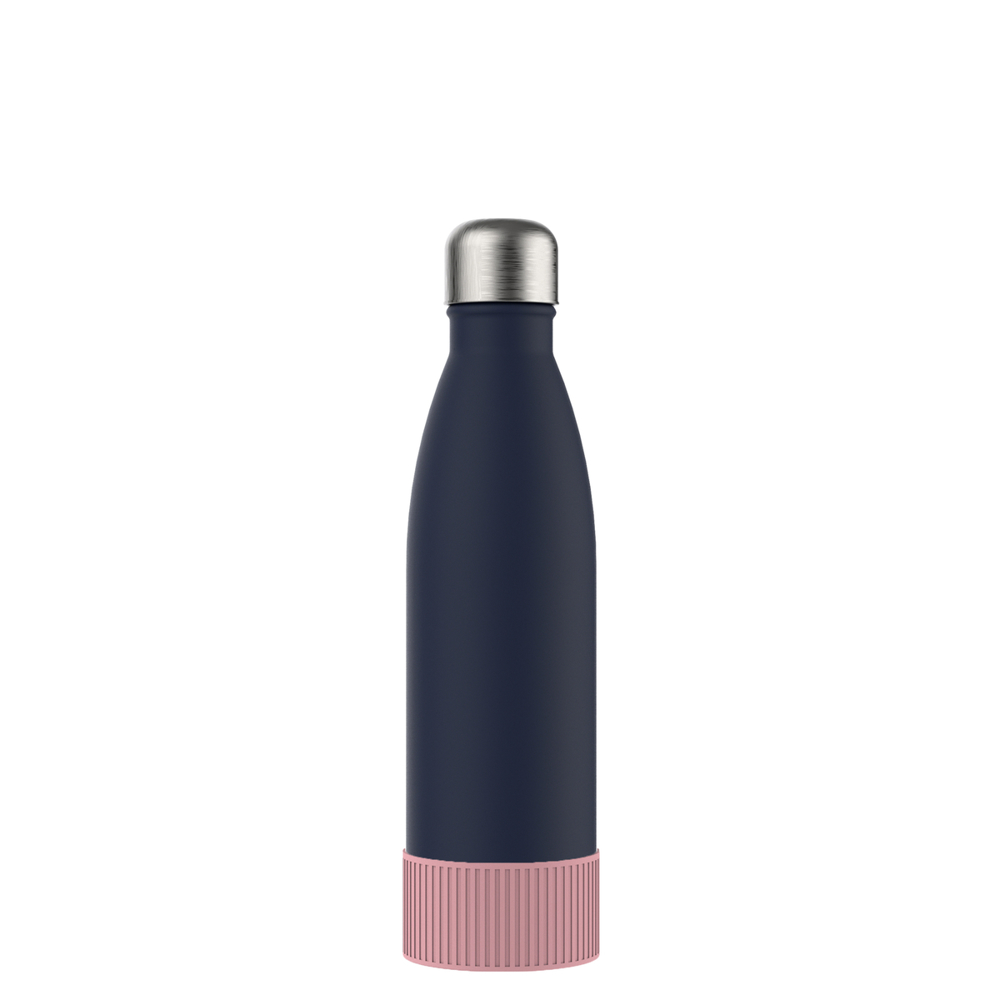 Thermofles RETUMBLER-NIZZA - lichtmagenta, roze, navy, zilver