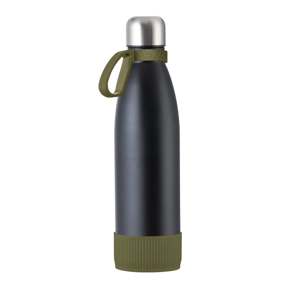 Fles RETUMBLER-myTOULON - oijfgroen, zwart, zilver