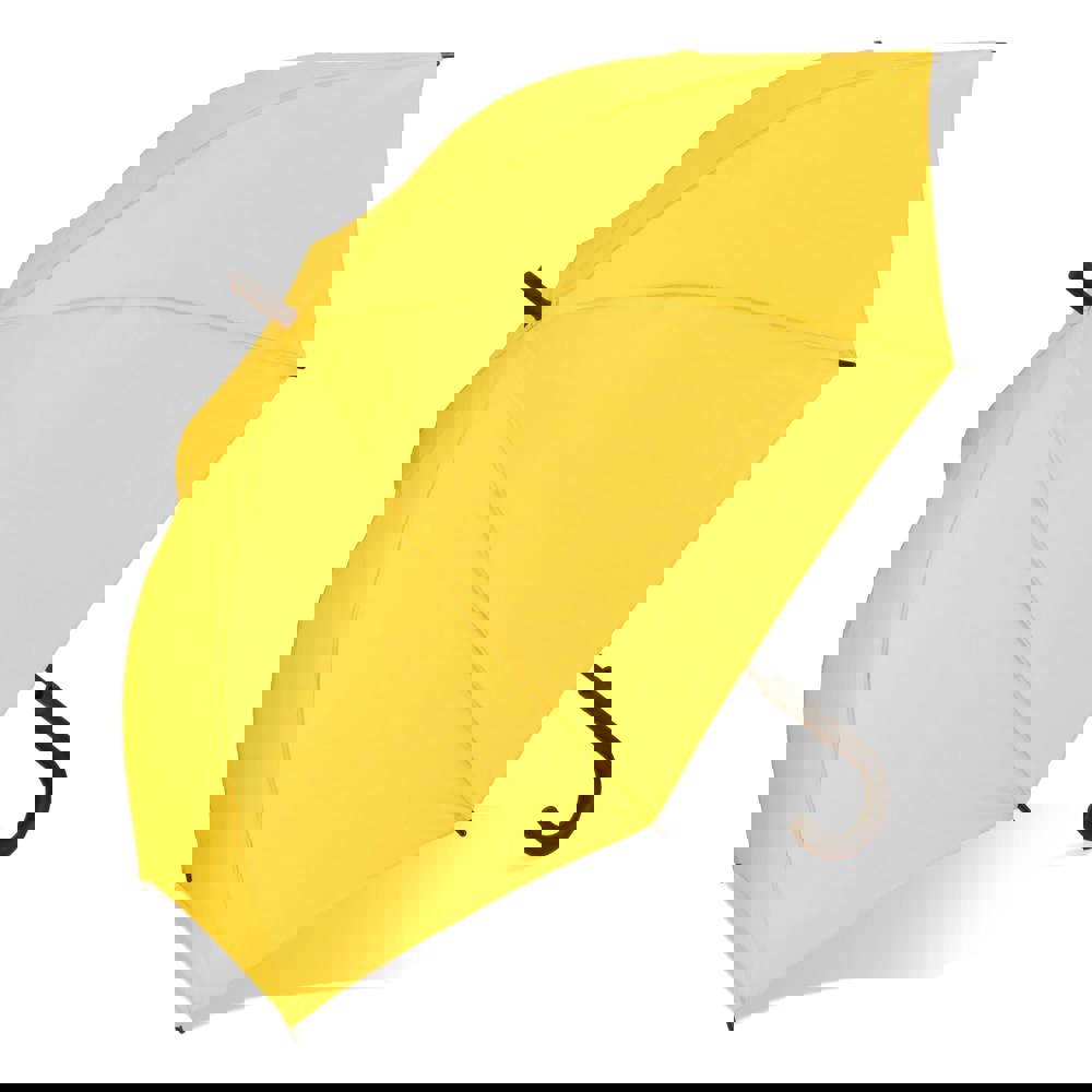 Verdure 190T Pongee 23" Winddichte haakparaplu Auto open - Geel