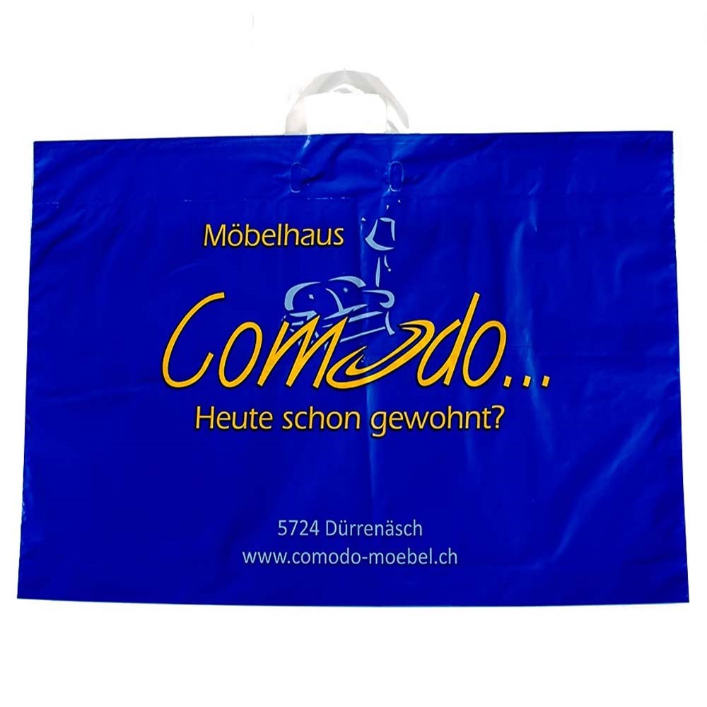 Plastic tas 61 x 45 x 7,5 cm, 48 micron, ldpe, lushandvat, 2 zijden