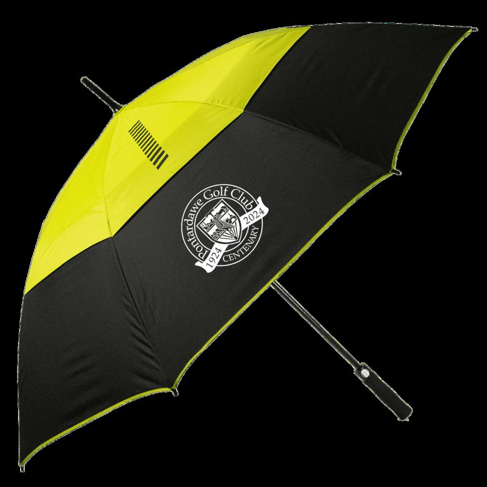 TourDry golfparaplu - zwart/lime