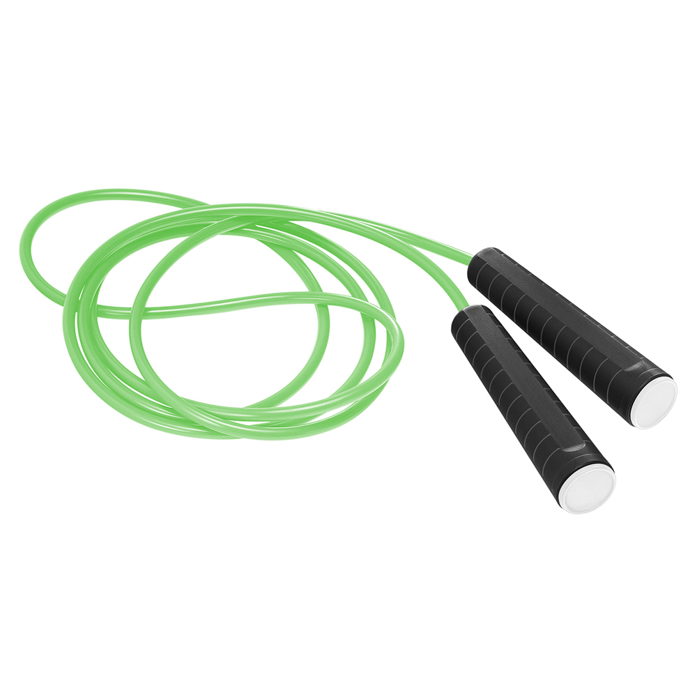 Springtouw - zwart/wit/neongroen