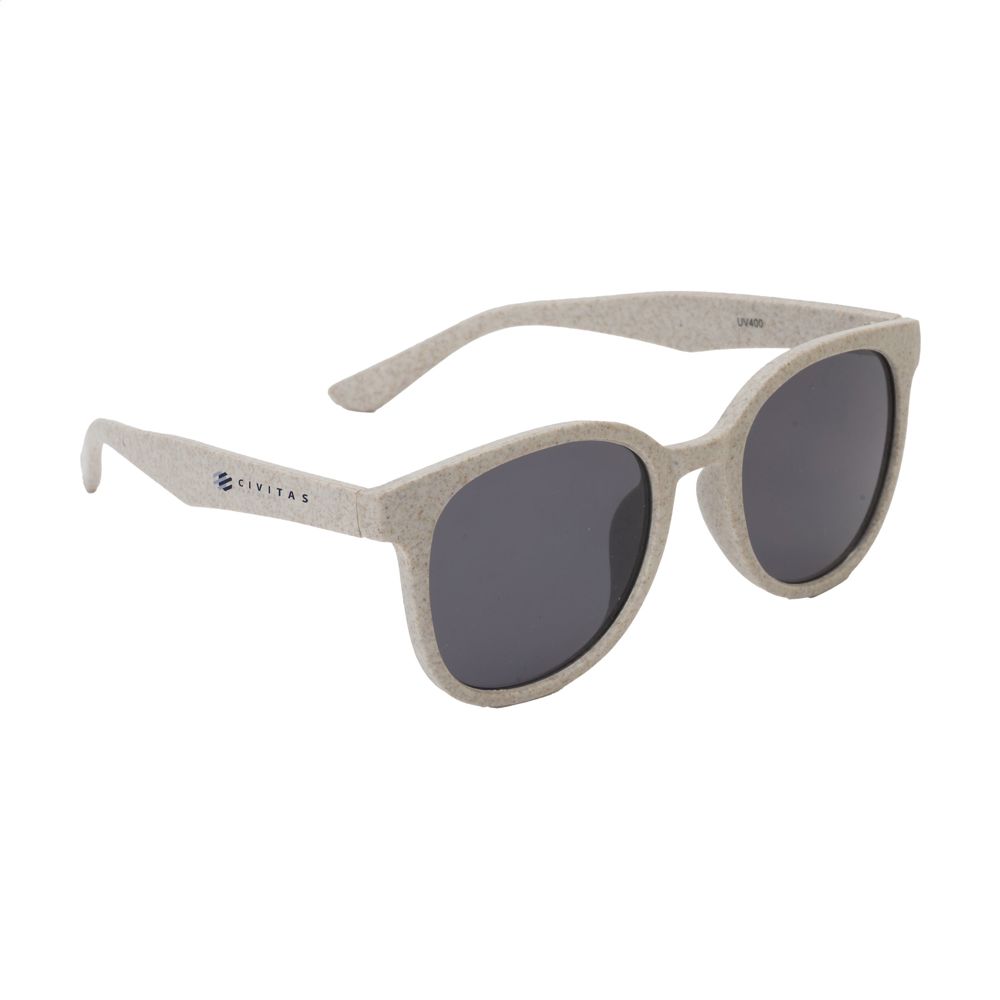 Eco Wheatstraw tarwestro zonnebril - Naturel
