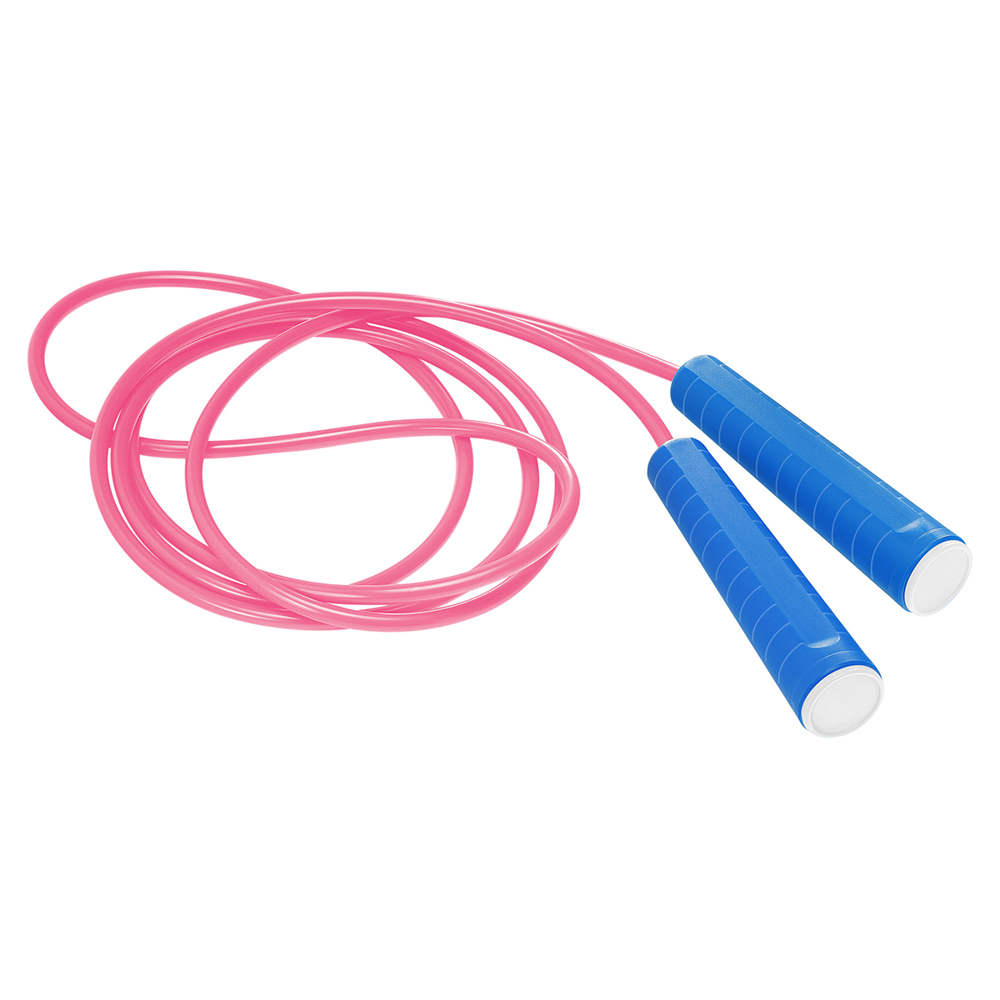 Springtouw - blauw/wit/fuchsia
