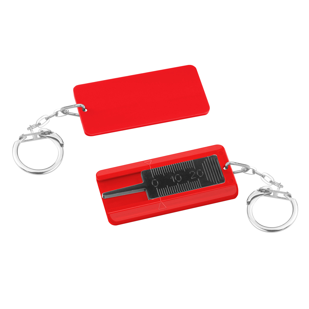 Bandenprofiel dieptemeter - Zwart/Rood