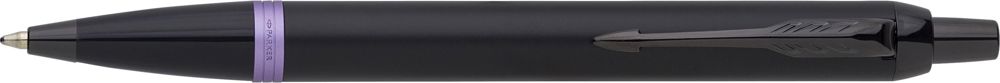 Parker IM Vibrant Rings PVD balpen - zwart/paars