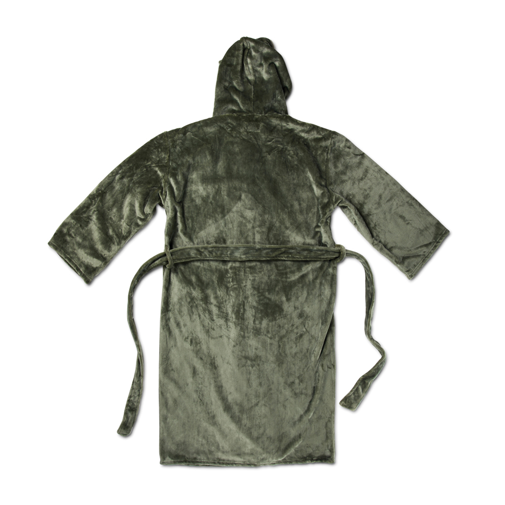 VINGA Louis luxe pluche RPET badjas maat S/M