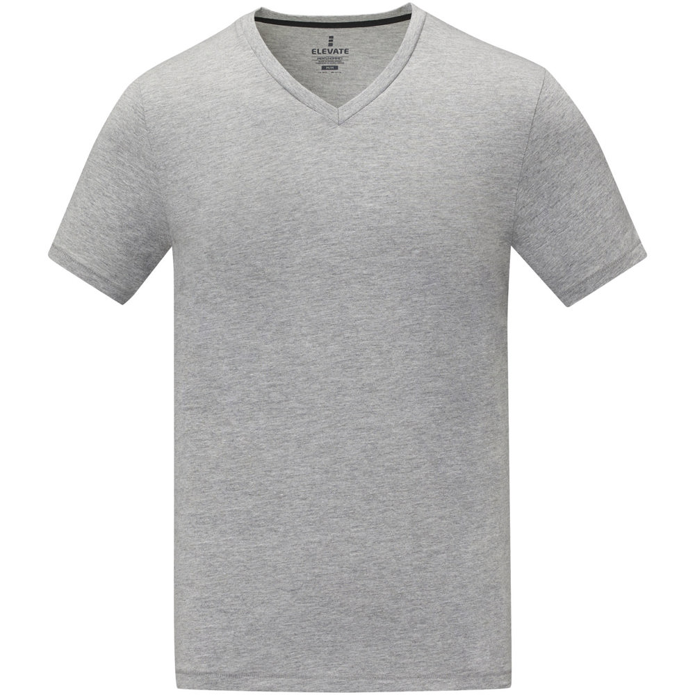 Somoto Heren T-shirt met V-hals en korte mouwen 