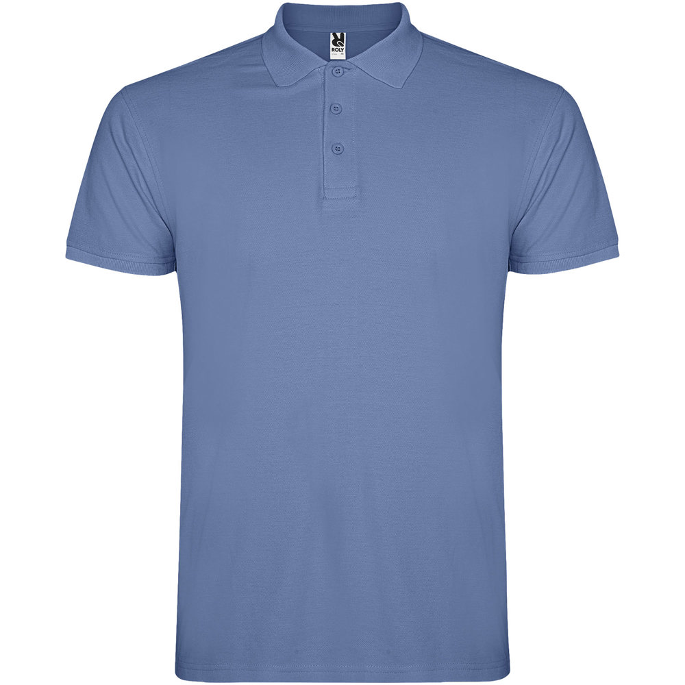 Star 200 g/m² herenpolo met korte mouwen - Riviera blauw