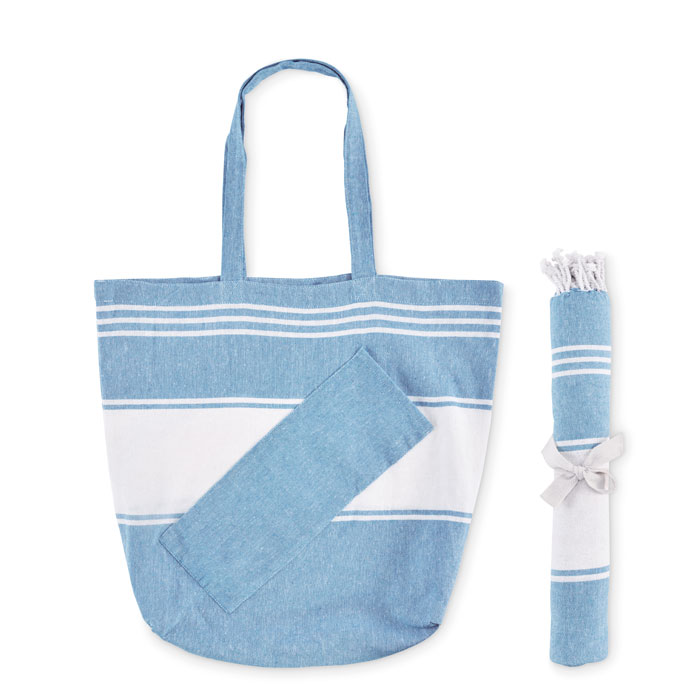 HUMMUM - Strandtas met hamamdoek