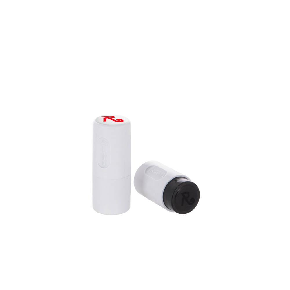 Kunststof custom made bal stempel - Rood