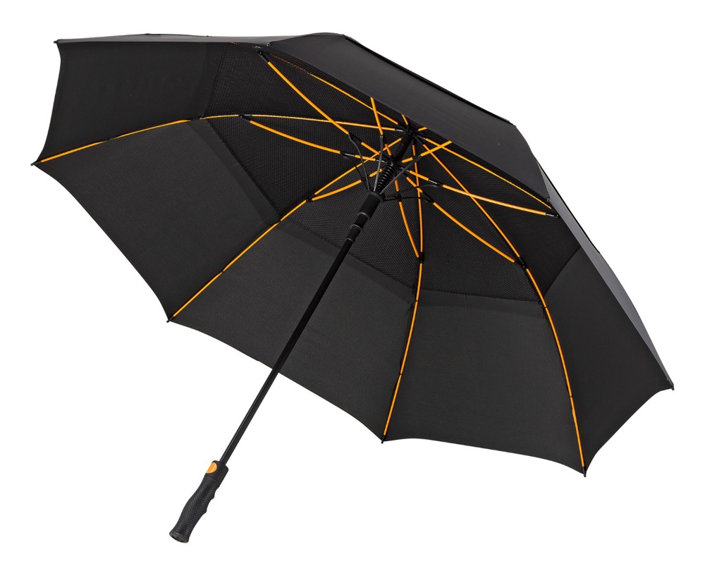 FALCONE - Stormparaplu - Automaat - Windproof -  130 cm - Zwart