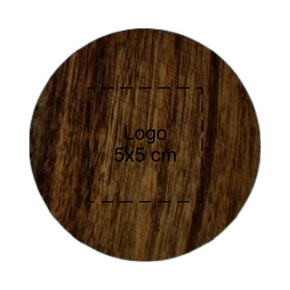 Onderzetter setje x4 rond acacia ⌀ 10x0,9 cm