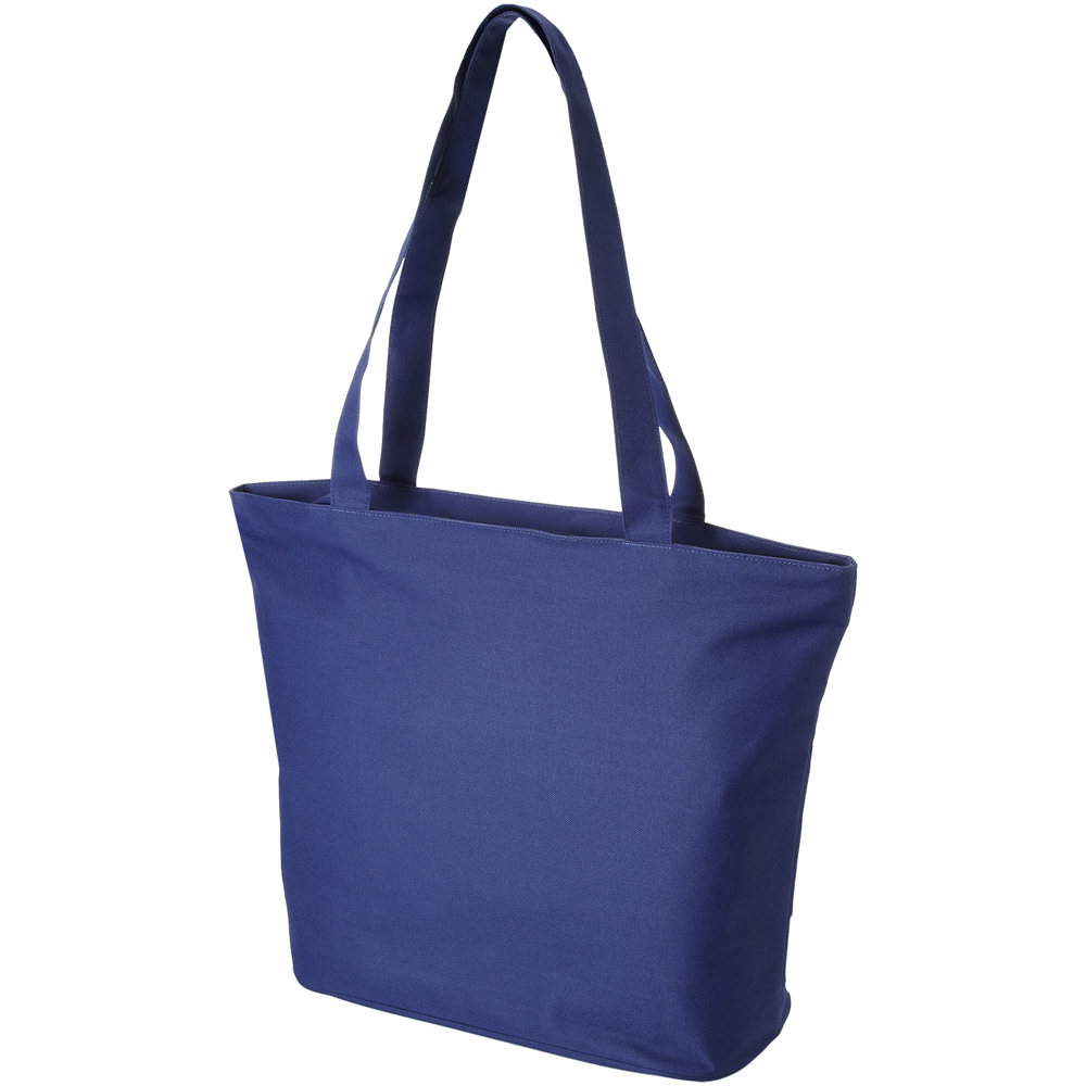 Panama polyester draagtas met rits 20L - Koningsblauw