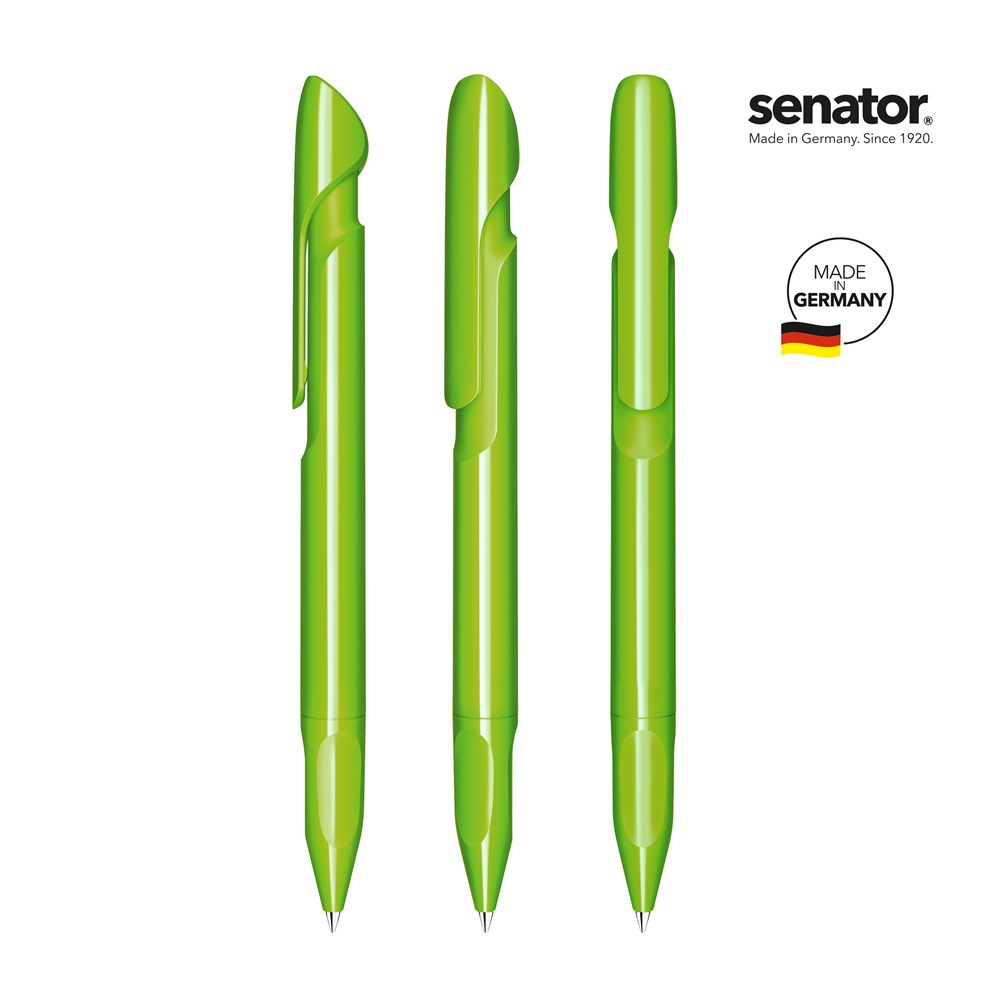 senator® Evoxx Polished Recycled retractable pen - lime green