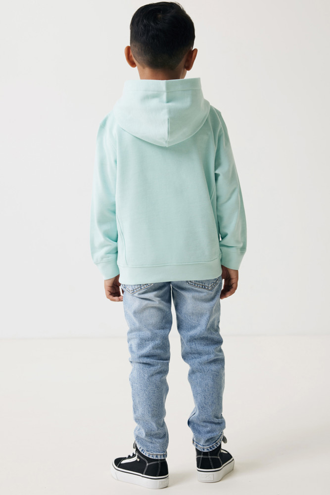 IQONIQ Yengo kids recycled katoen hoodie met steekzakken