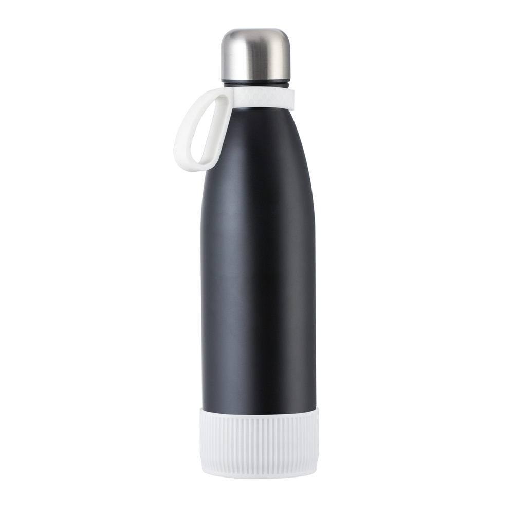 Fles RETUMBLER-myTOULON - wit, zwart, zilver