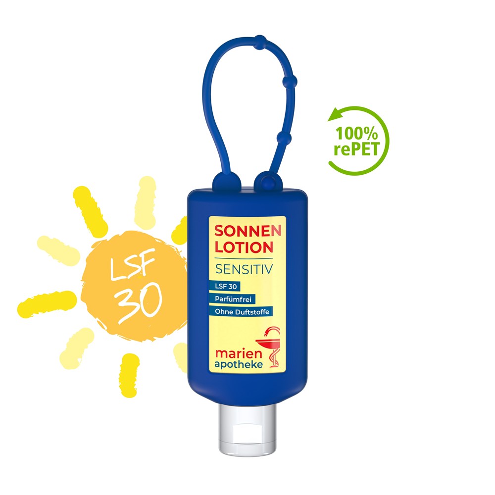 Zonnemelk Gevoelige Huid, Bumper 50 ml, blauw, Body Label