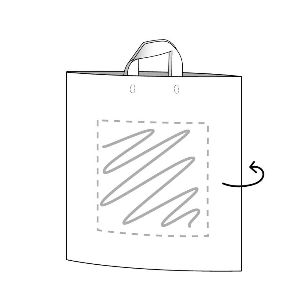 Plastic tas, 38 x 45 x 7.5 cm, 48 micron, ldpe, lushandvat, 2 zijden