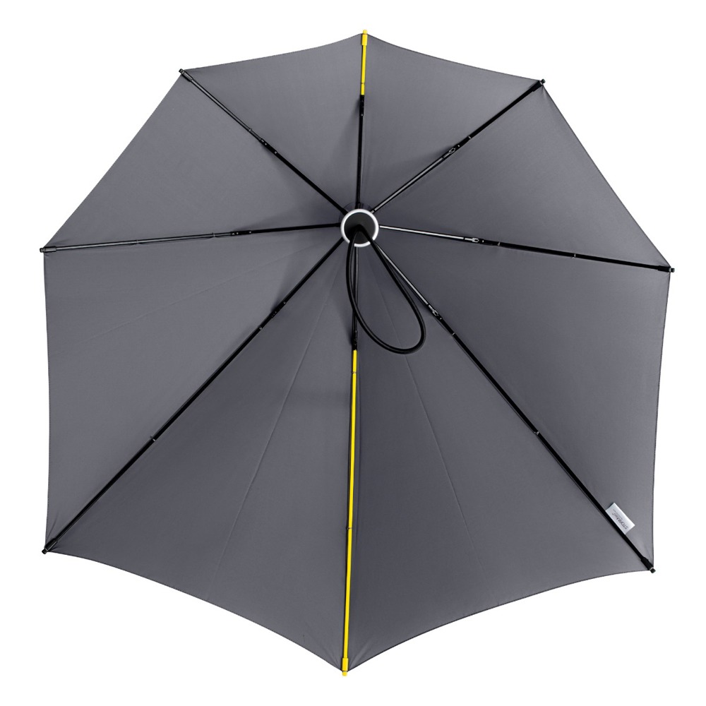 STORMaxi - Arodynamische stormparaplu - Handopening - Windproof -  92 cm - Grijs