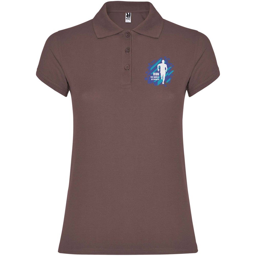 Star 200 g/m² damespolo met korte mouwen