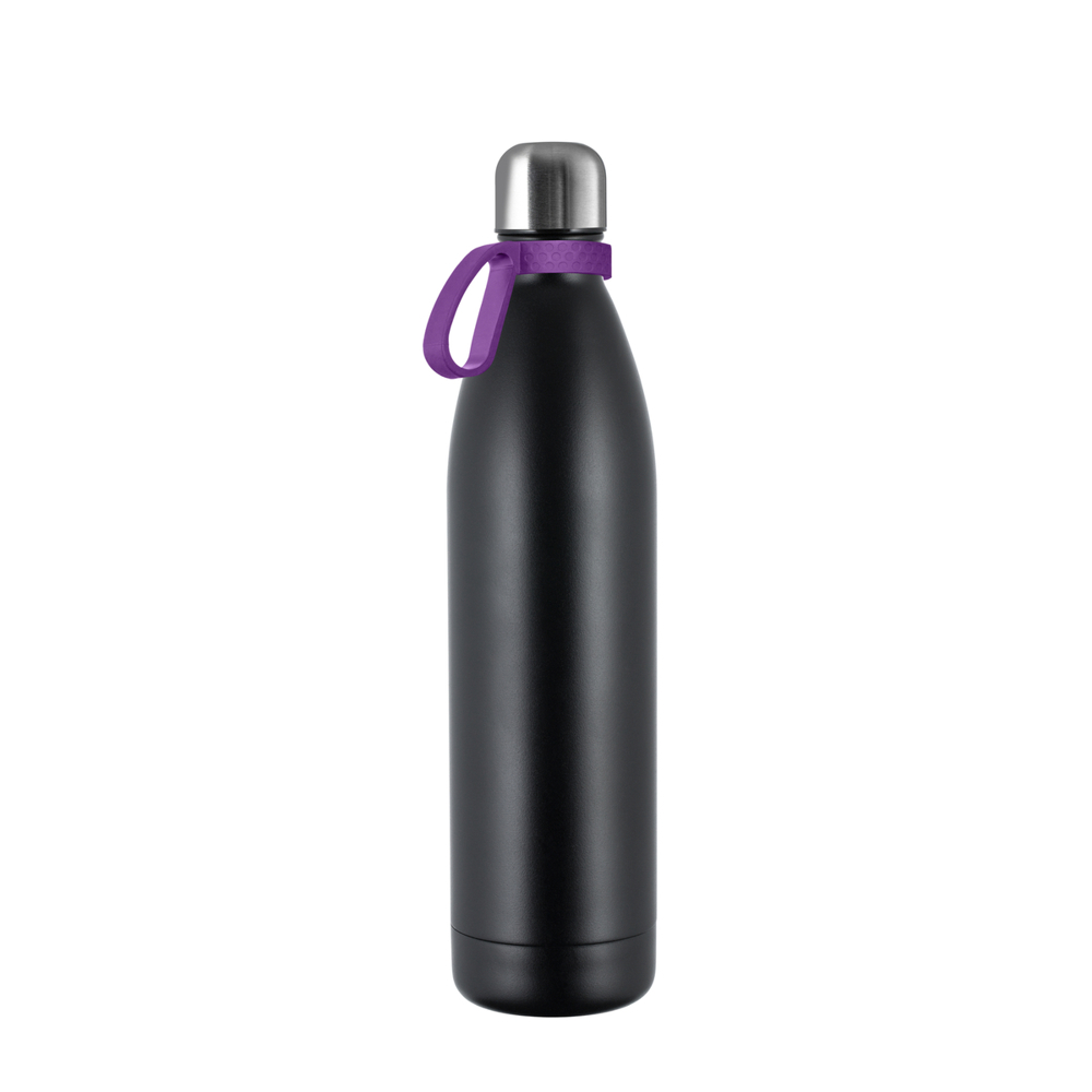 Thermofles RETUMBLER-NIZZA XL - zwart, zilver, paars