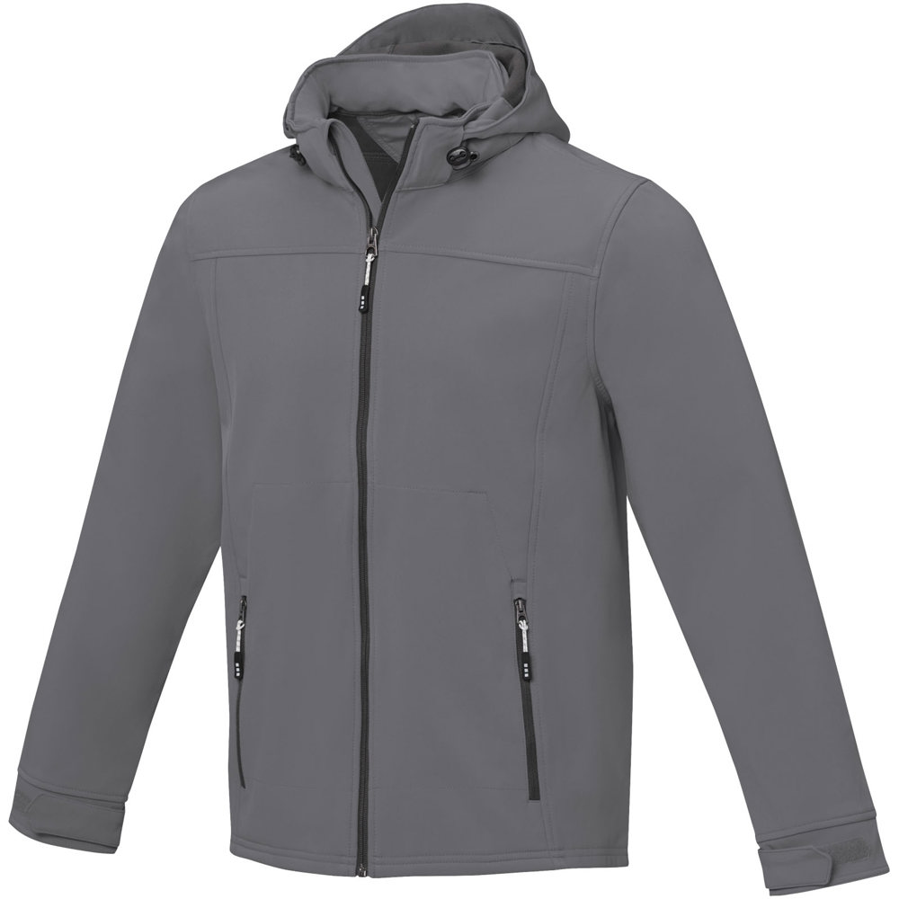 Langley softshell heren jas - Staalgrijs