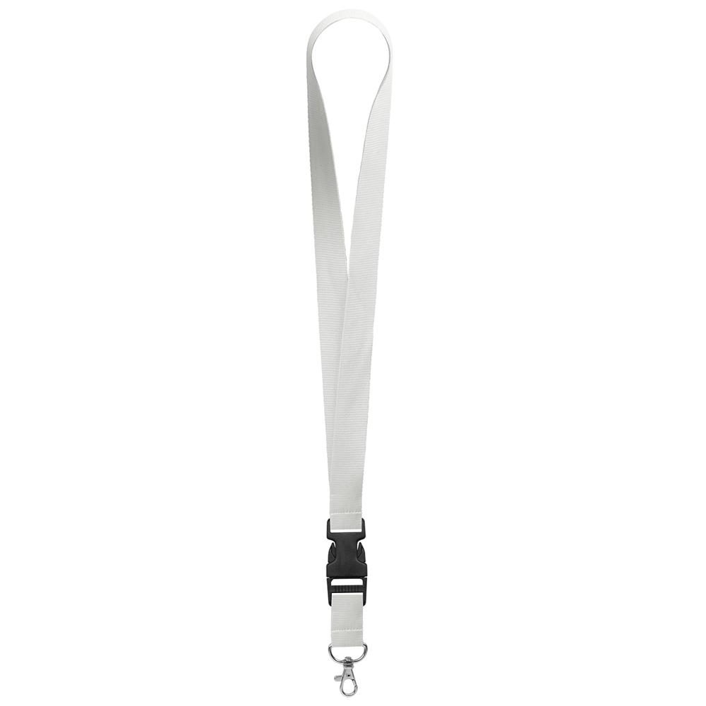 Keycord "standaard", breedte 25 mm - Wit