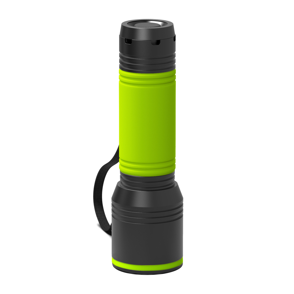 Zaklamp REEVES-myFLASH 700 - zwart, lichtgroen