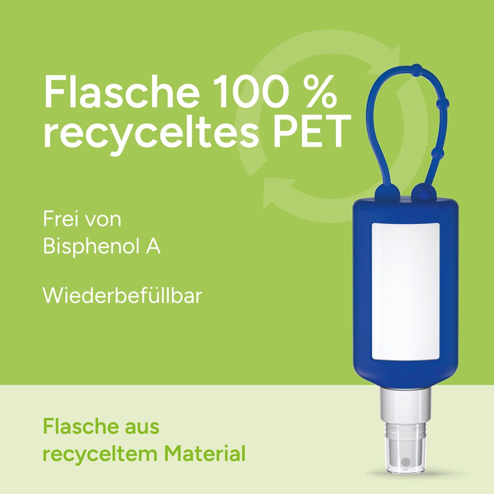 Smartphone & Werkplekreiniger, 50 ml Bumper blauw, Body Label (R-PET)