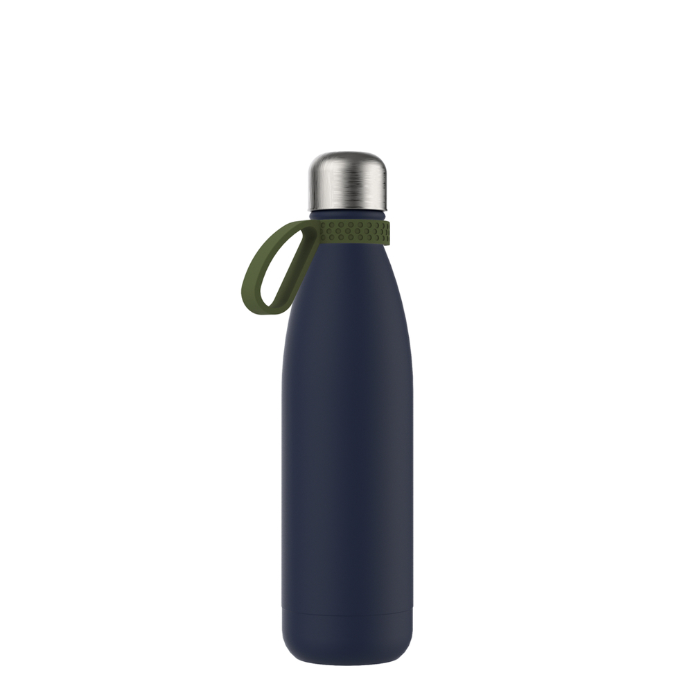 Thermofles RETUMBLER-NIZZA - oijfgroen, navy, zilver