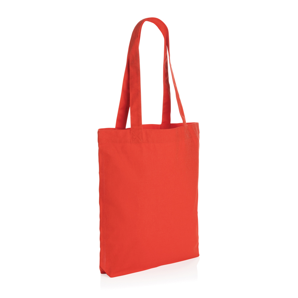 Impact Aware™ recycled canvas draagtas 285gsm - luscious red (± PMS 17-1663TCX)