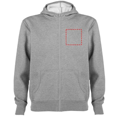 Montblanc 280 g/m² unisex hoodie met volledige rits