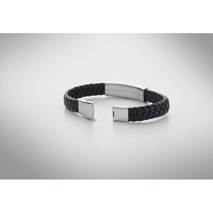 FAULET - Gevlochten kunstleren armband