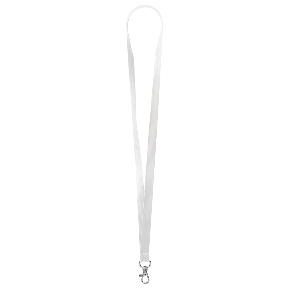 Keycord "standaard", breedte 15 mm - Wit