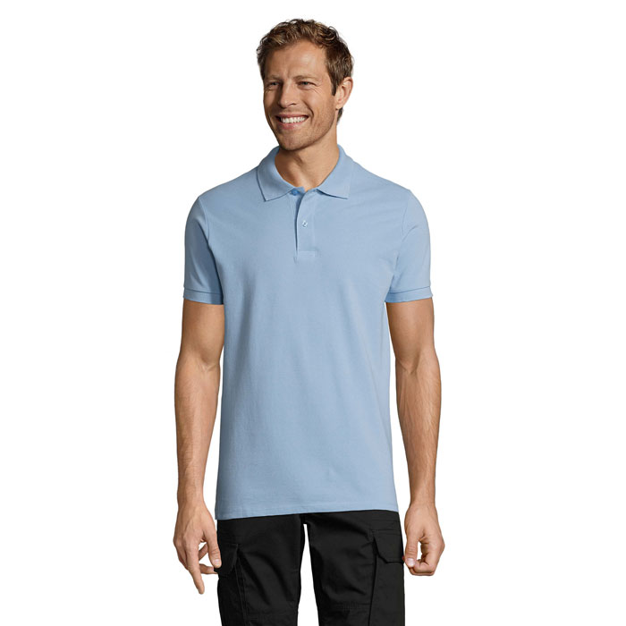 PERFECT MEN - PERFECT HEREN Polo 180g - Sky Blue Pique
