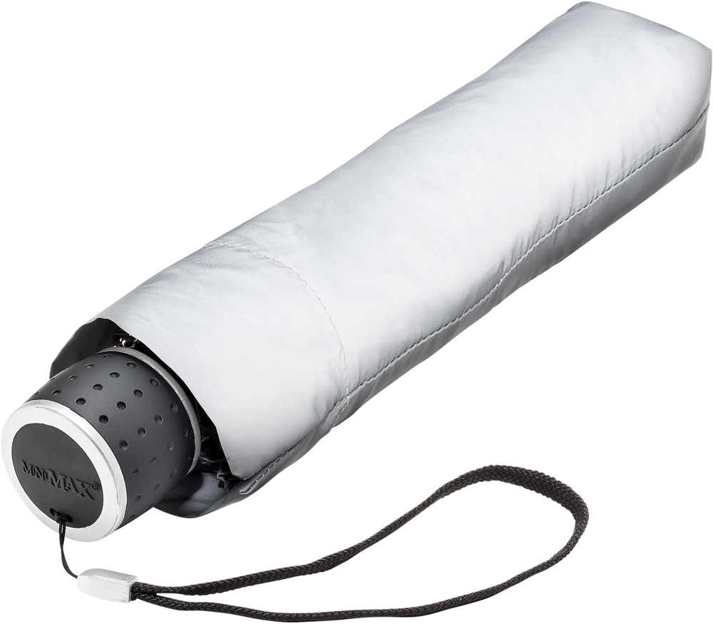 MINIMAX - Reflecterende paraplu - Handopening - Windproof -  95 cm - Zilver