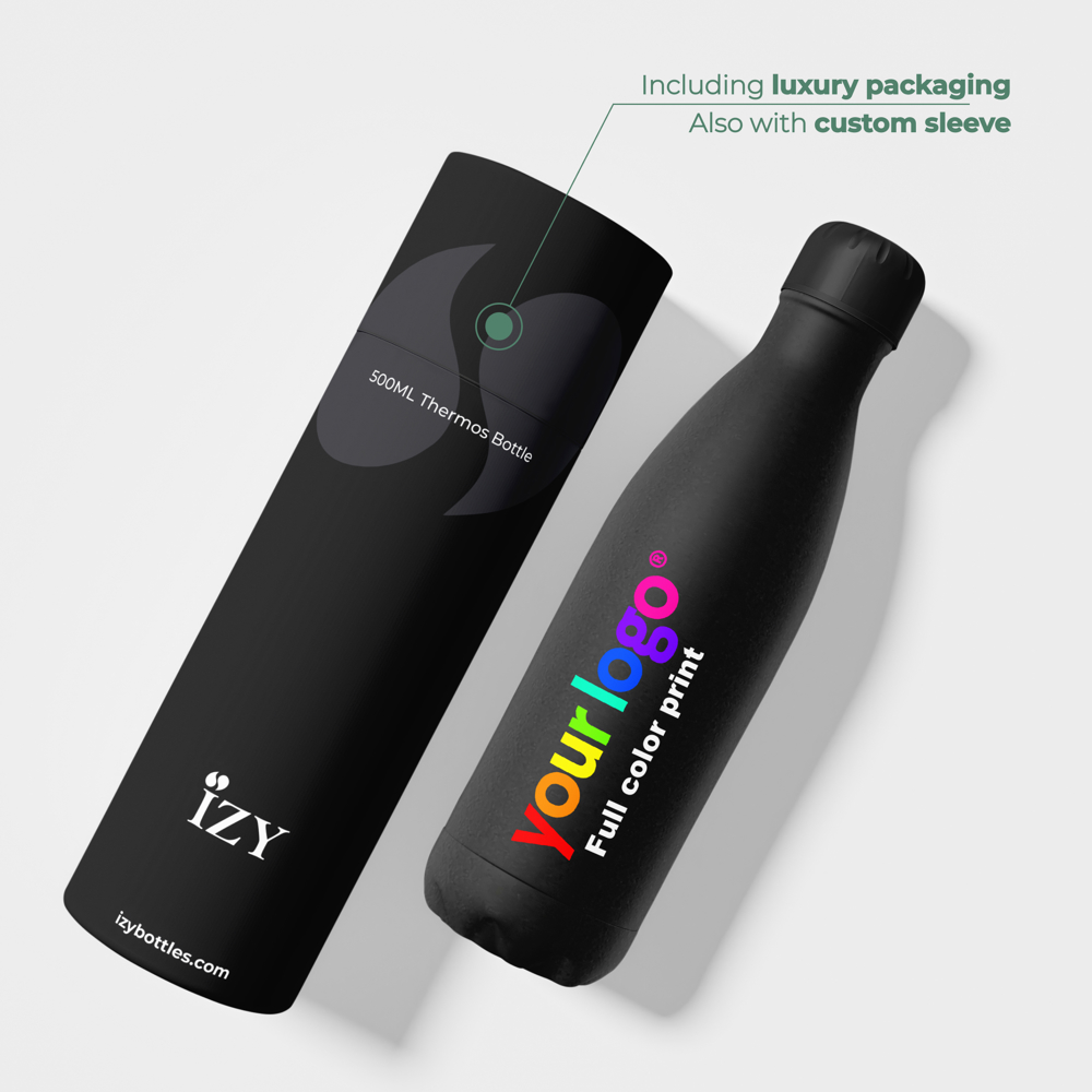 Thermosfles / Drinkfles - Zwart - 500 ml