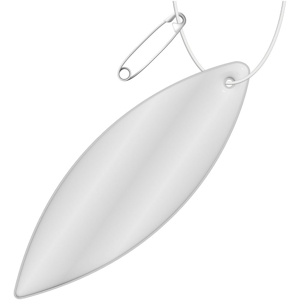 RFX™ H-12 reflecterende TPU hanger met ellips - Wit