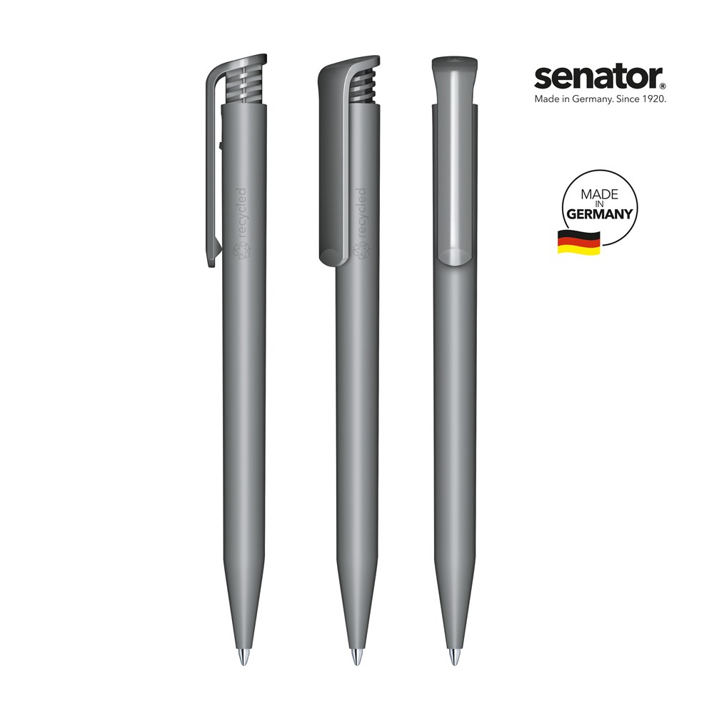 senator® Super Hit Matt Recycled  retractable pen - cool gray 9