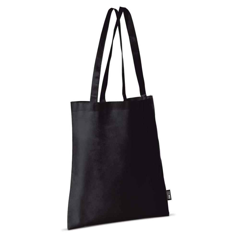 Schoudertas non-woven 75g/m² - zwart